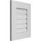 Ekena Millwork Vertical Surface Mount PVC Gable Vent: Functional, w/ 3-1/2"W x 1"P Standard Frame, 16"W x 20"H GVPVE16X2001SF - alternate 2